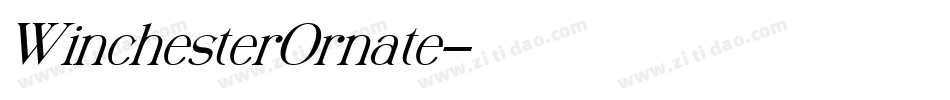 WinchesterOrnate字体转换