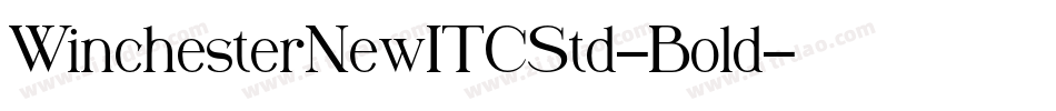 WinchesterNewITCStd-Bold字体转换