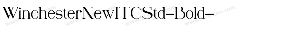 WinchesterNewITCStd-Bold字体转换