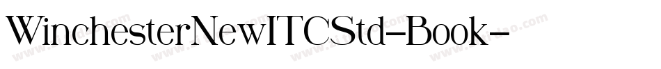 WinchesterNewITCStd-Book字体转换