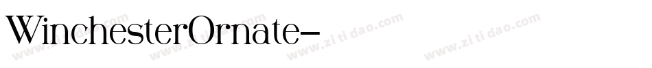 WinchesterOrnate字体转换