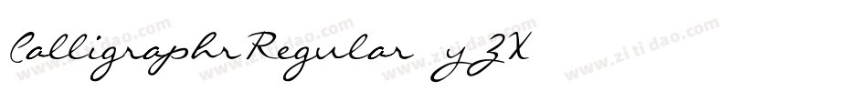 CalligraphrRegular-3yZX字体转换