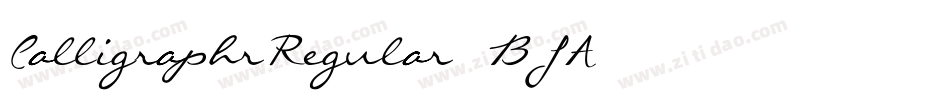CalligraphrRegular-8BJA字体转换