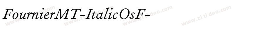 FournierMT-ItalicOsF字体转换