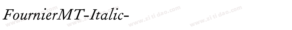 FournierMT-Italic字体转换