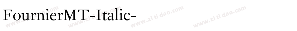 FournierMT-Italic字体转换