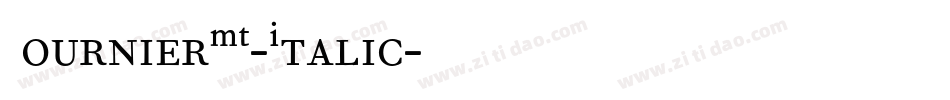 FournierMT-Italic字体转换