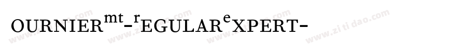FournierMT-RegularExpert字体转换