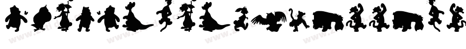 AnimalSilhouettesThree-n6oJ字体转换