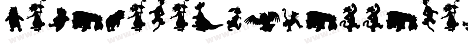 Mixed-Silhouettes-Free-vol-4字体转换