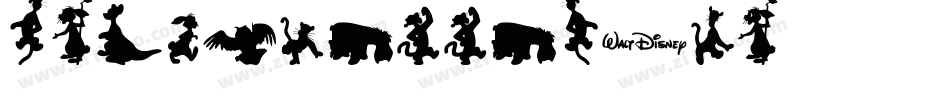 Silhouettes03字体转换
