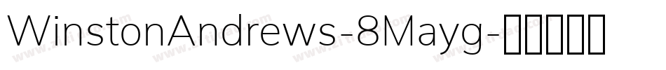 WinstonAndrews-8Mayg字体转换