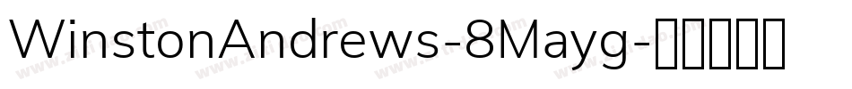 WinstonAndrews-8Mayg字体转换
