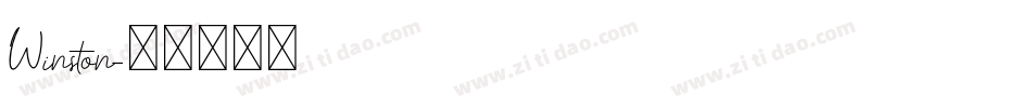 Winston字体转换