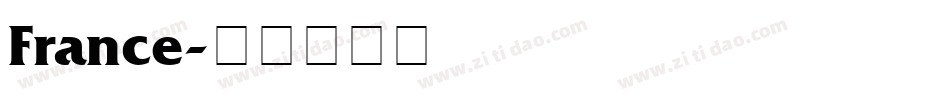 France字体转换