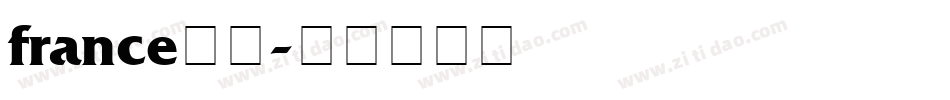 france字体字体转换