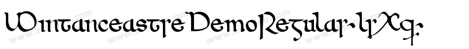WintanceastreDemoRegular-lrXq字体转换