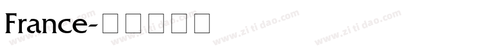 France字体转换
