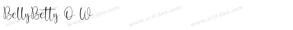 BellyBetty-O0W3字体转换