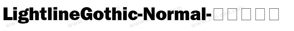 LightlineGothic-Normal字体转换