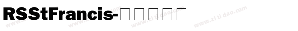RSStFrancis字体转换