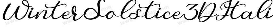 WinterSolstice3DItalic-KrWA字体转换