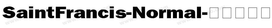 SaintFrancis-Normal字体转换