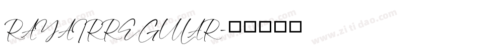 RAYAIRREGULAR字体转换