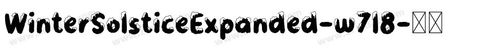 WinterSolsticeExpanded-w7l8字体转换 WinterSolsticeExpanded-w7l8字体转换