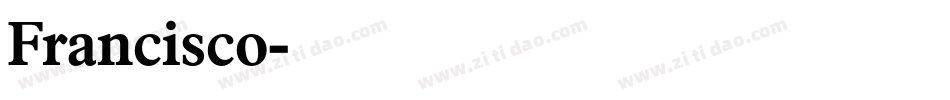 Francisco字体转换