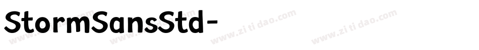 StormSansStd字体转换