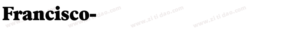 Francisco字体转换