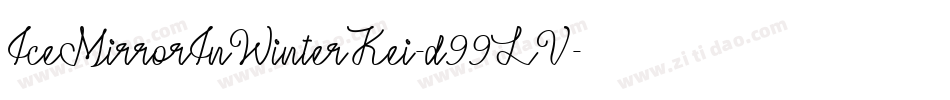IceMirrorInWinterKei-d99LV字体转换