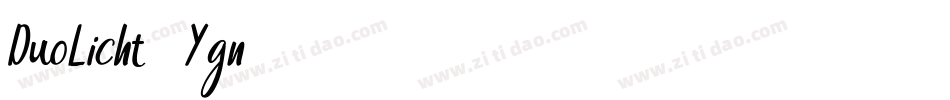 DuoLicht-9Ygn字体转换