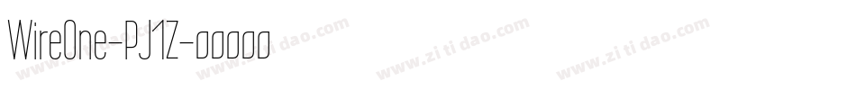 WireOne-PJ1Z字体转换