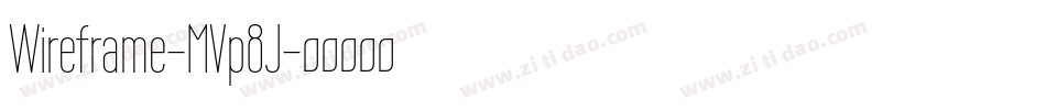 Wireframe-MVp8J字体转换