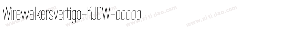 Wirewalkersvertigo-KJDW字体转换