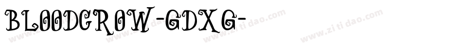 BloodCrow-GdXg字体转换