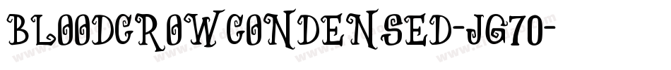 BloodCrowCondensed-jg70字体转换