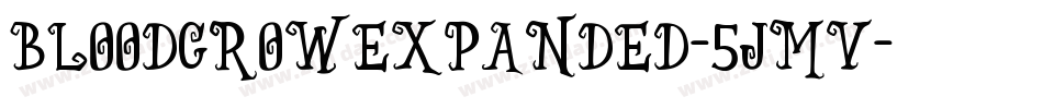 BloodCrowExpanded-5JmV字体转换