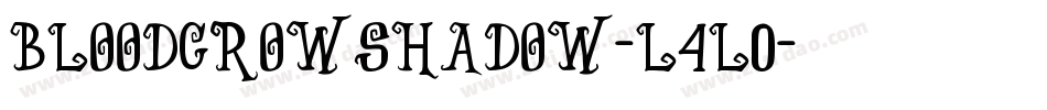 BloodCrowShadow-l4L0字体转换