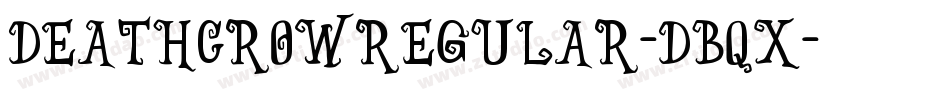 DeathCrowRegular-dBqx字体转换