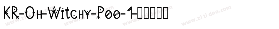 KR-Oh-Witchy-Poo-1字体转换