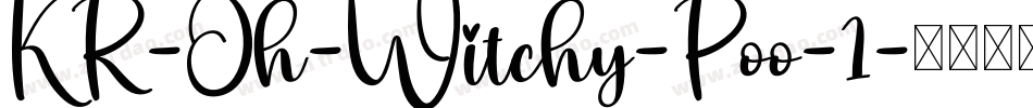 KR-Oh-Witchy-Poo-1字体转换