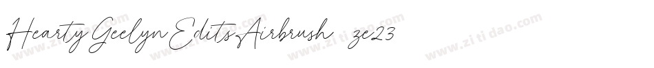 HeartyGeelynEditsAirbrush-ze23字体转换