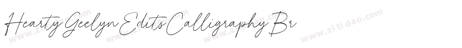 HeartyGeelynEditsCalligraphyBrush2-yxeY字体转换