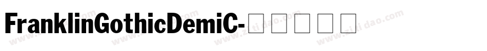 FranklinGothicDemiC字体转换