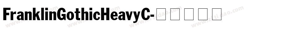 FranklinGothicHeavyC字体转换