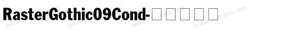 RasterGothic09Cond字体转换