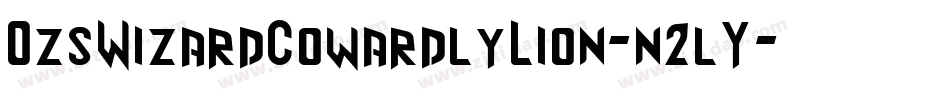 OzsWizardCowardlyLion-n2lY字体转换
